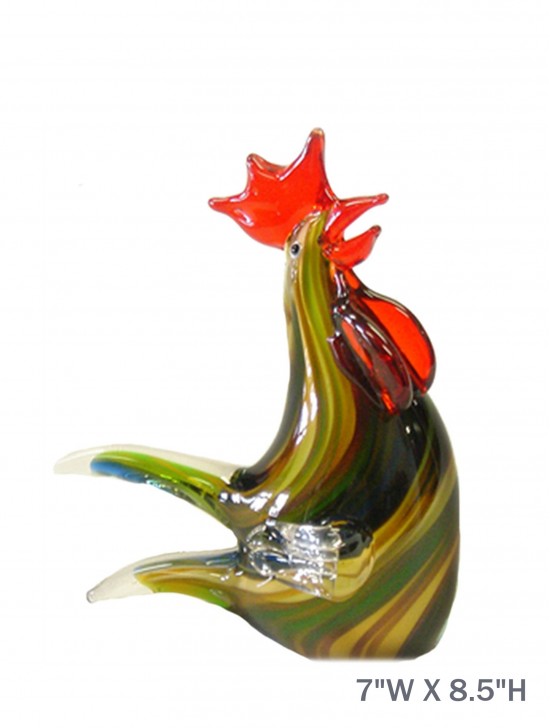 Art Glass Rooster